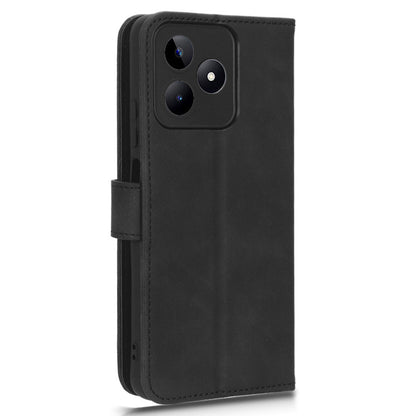 Leather Phone Case for Realme C53 4G , Flip Stand Wallet Skin-touch Protective Cover