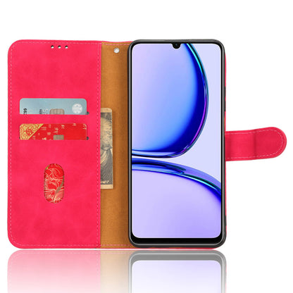 Leather Phone Case for Realme C53 4G , Flip Stand Wallet Skin-touch Protective Cover