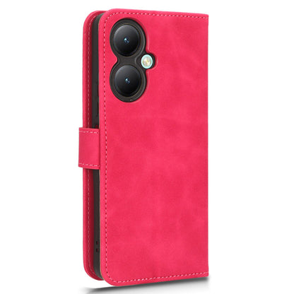 For vivo Y35+ 5G PU Leather Wallet Case Skin-touch Anti-drop Phone Cover with Stand