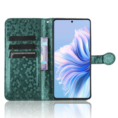 For Tecno Camon 20 Premier 5G PU Leather Wallet Case Dot Imprinted Phone Cover with Stand