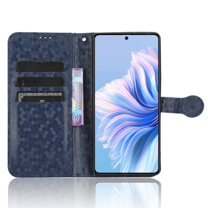 For Tecno Camon 20 Premier 5G PU Leather Wallet Case Dot Imprinted Phone Cover with Stand