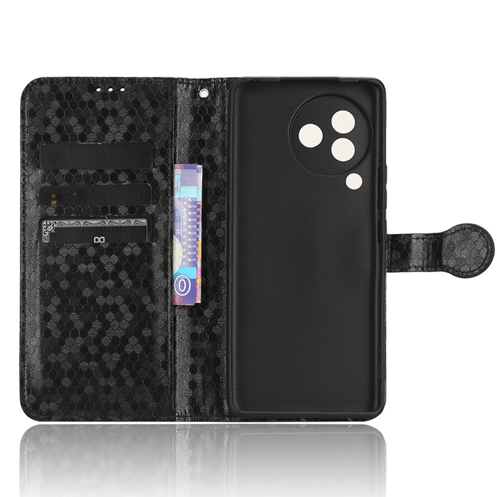 For Xiaomi Civi 3 5G Leather Phone Case Dot Imprinted Wallet Shockproof Stand Cover