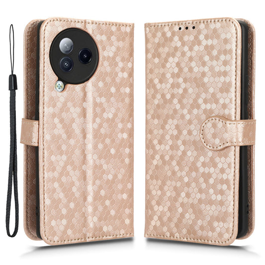 For Xiaomi Civi 3 5G Leather Phone Case Dot Imprinted Wallet Shockproof Stand Cover