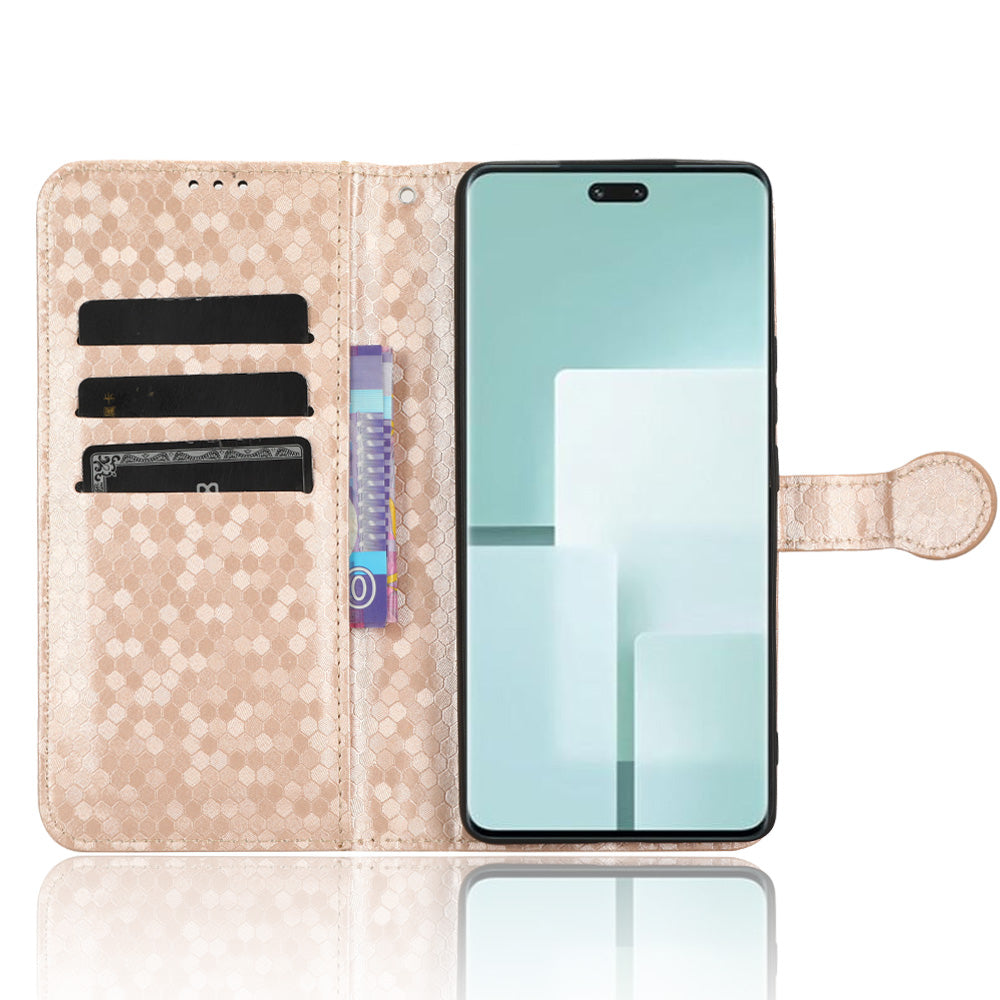 For Xiaomi Civi 3 5G Leather Phone Case Dot Imprinted Wallet Shockproof Stand Cover