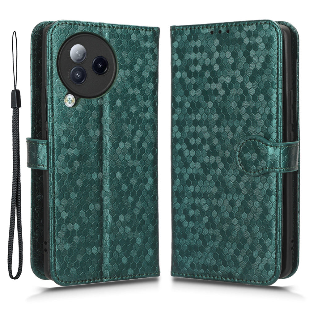 For Xiaomi Civi 3 5G Leather Phone Case Dot Imprinted Wallet Shockproof Stand Cover