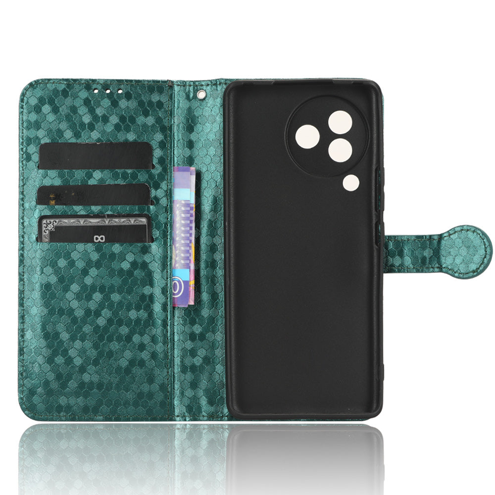 For Xiaomi Civi 3 5G Leather Phone Case Dot Imprinted Wallet Shockproof Stand Cover