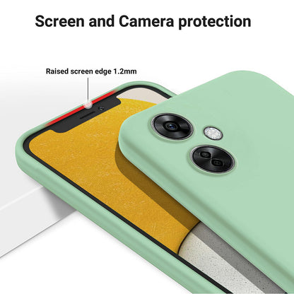 For OnePlus Nord N30 5G / CE 3 Lite 5G Protection Case Soft Lining Liquid Silicone Phone Cover with Strap