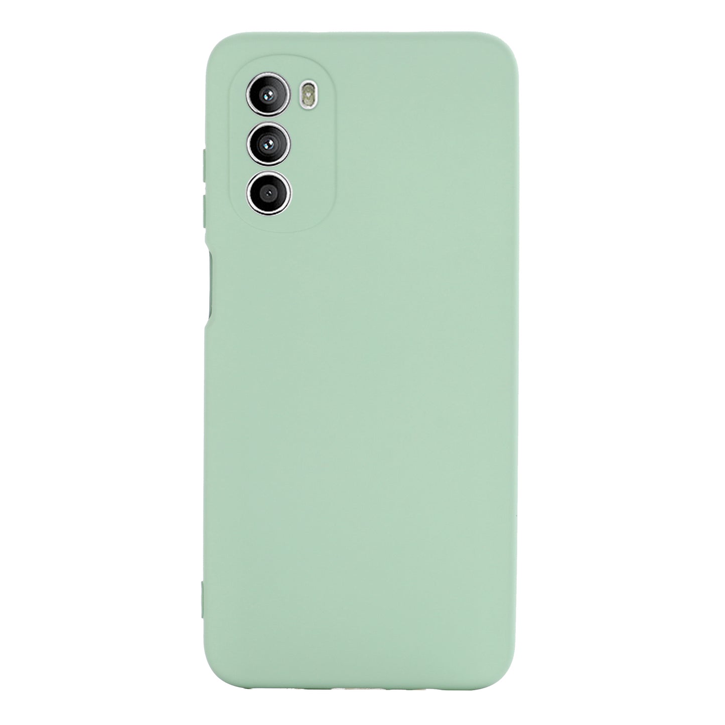 Phone Case for Motorola Moto G71s 5G , Liquid Silicone Soft Lining Anti-scratch Cover with Strap