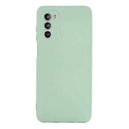 Phone Case for Motorola Moto G71s 5G , Liquid Silicone Soft Lining Anti-scratch Cover with Strap