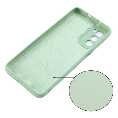 Phone Case for Motorola Moto G71s 5G , Liquid Silicone Soft Lining Anti-scratch Cover with Strap