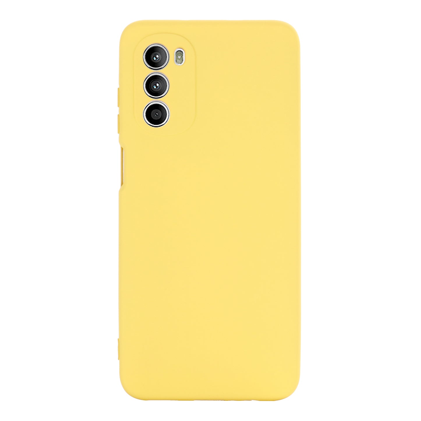 Phone Case for Motorola Moto G71s 5G , Liquid Silicone Soft Lining Anti-scratch Cover with Strap