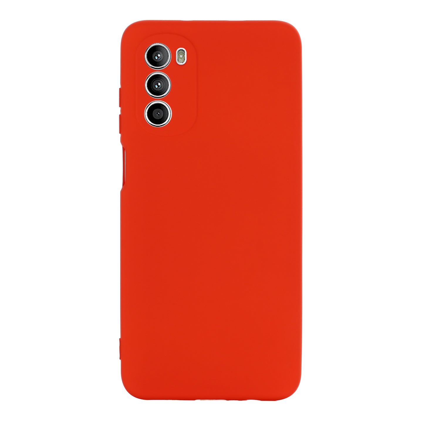 Phone Case for Motorola Moto G71s 5G , Liquid Silicone Soft Lining Anti-scratch Cover with Strap