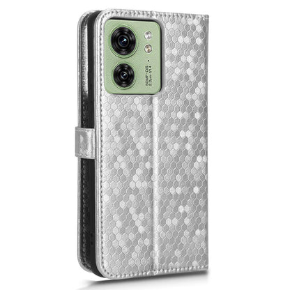 Phone Case for Motorola Edge 40 5G , PU Leather Wallet Stand Dot Imprinted Cover