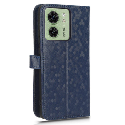 Phone Case for Motorola Edge 40 5G , PU Leather Wallet Stand Dot Imprinted Cover