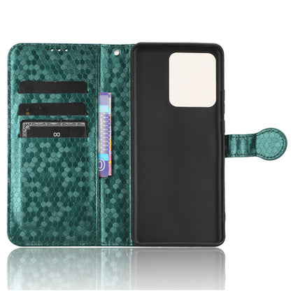 Phone Case for Motorola Edge 40 5G , PU Leather Wallet Stand Dot Imprinted Cover