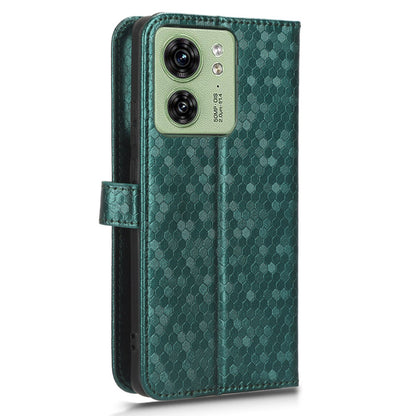 Phone Case for Motorola Edge 40 5G , PU Leather Wallet Stand Dot Imprinted Cover
