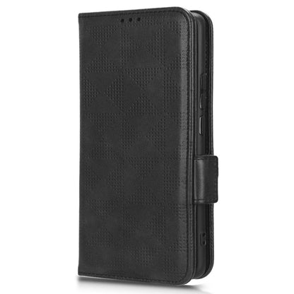 Phone Cover for Motorola Edge 40 5G Imprinted Triangle PU Leather Stand Wallet Case