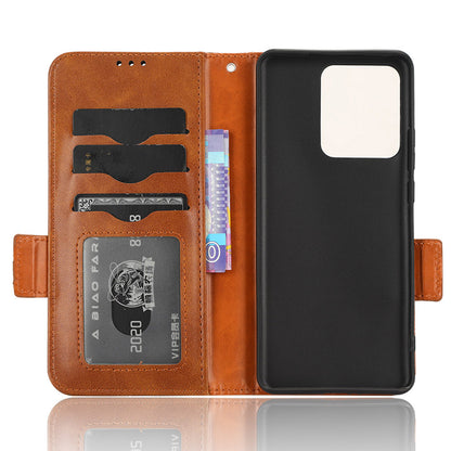 Phone Cover for Motorola Edge 40 5G Imprinted Triangle PU Leather Stand Wallet Case