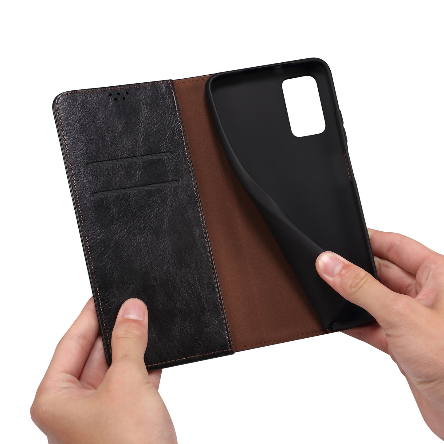 For Huawei Nova 11i / Maimang 20 / Enjoy 60 Pro Wallet Phone Cover Waxy Crazy Horse Texture PU Leather Stand Case