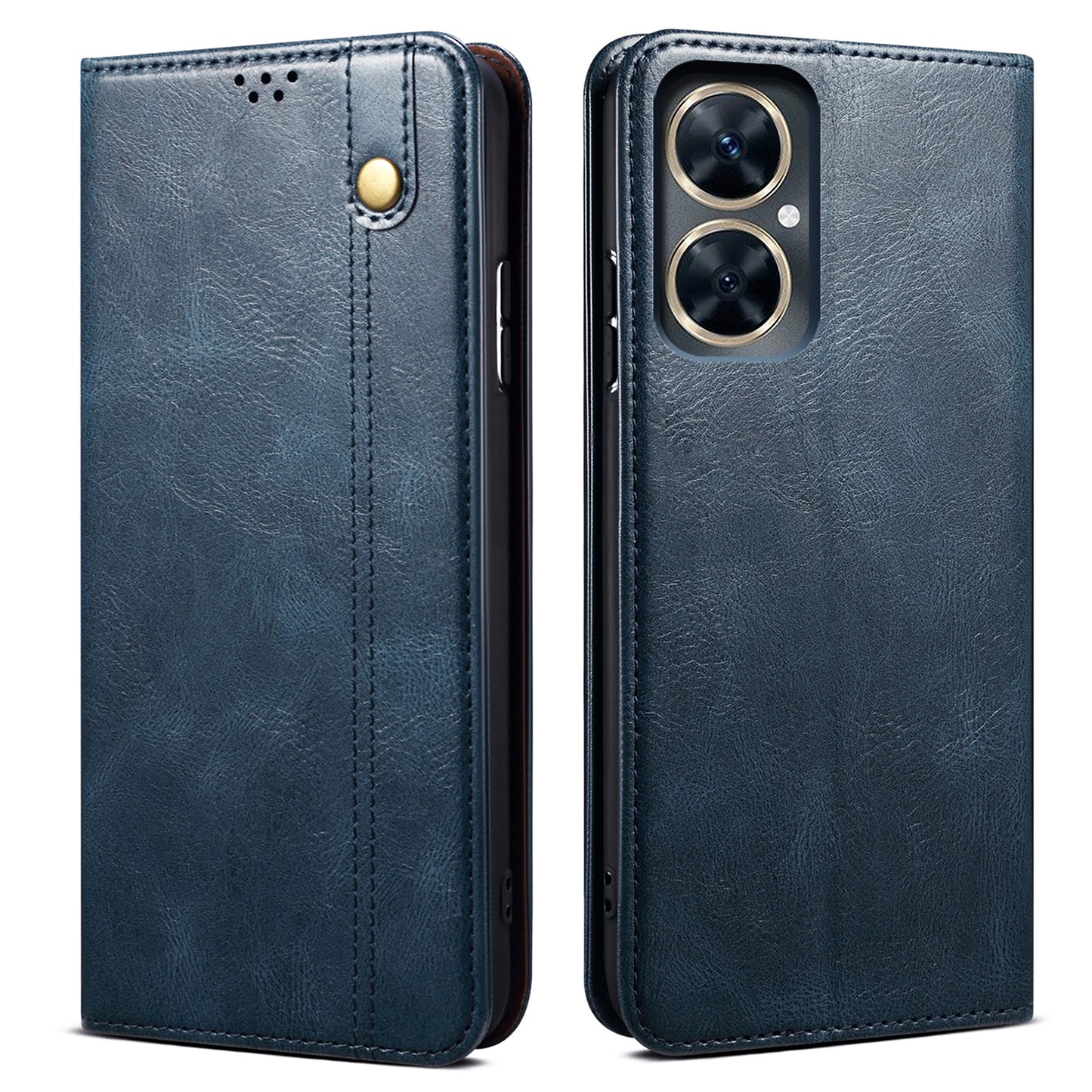 For Huawei Nova 11i / Maimang 20 / Enjoy 60 Pro Wallet Phone Cover Waxy Crazy Horse Texture PU Leather Stand Case