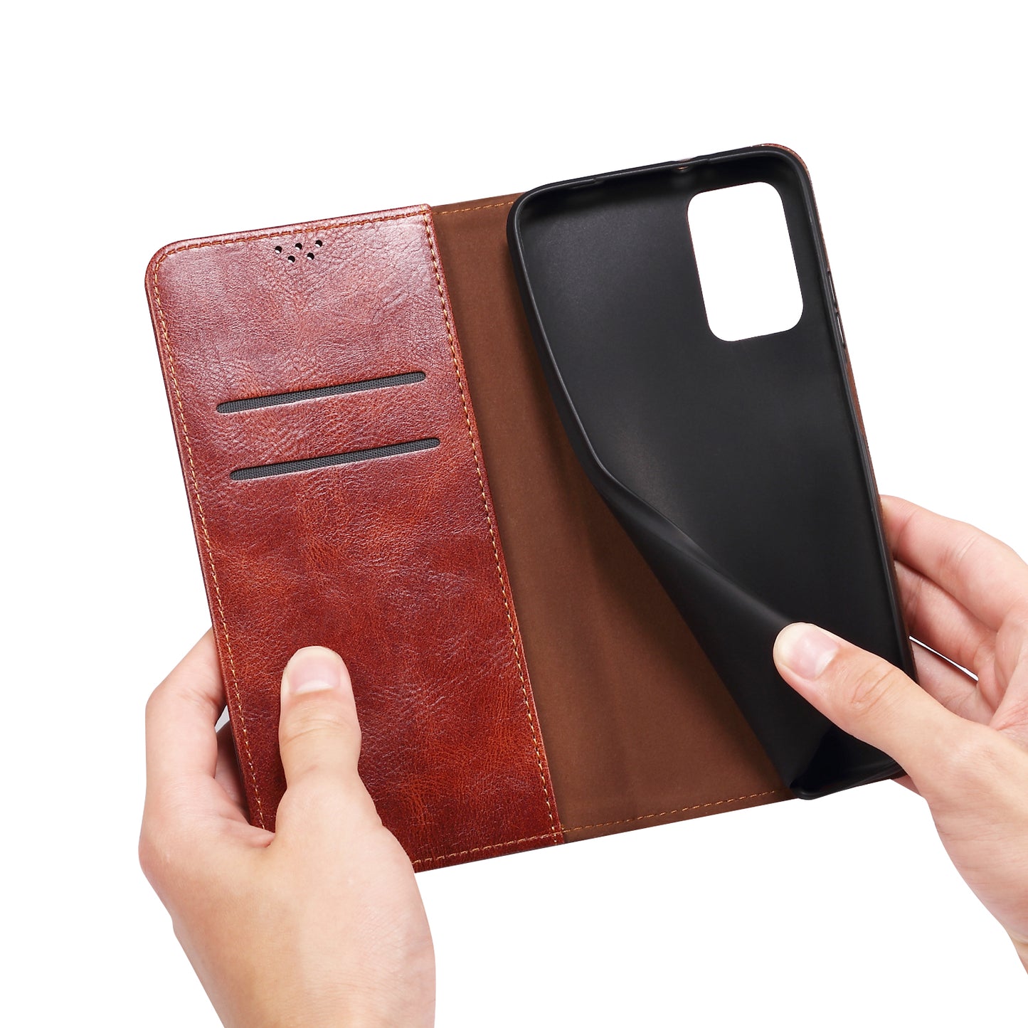 For Huawei Nova 11i / Maimang 20 / Enjoy 60 Pro Wallet Phone Cover Waxy Crazy Horse Texture PU Leather Stand Case