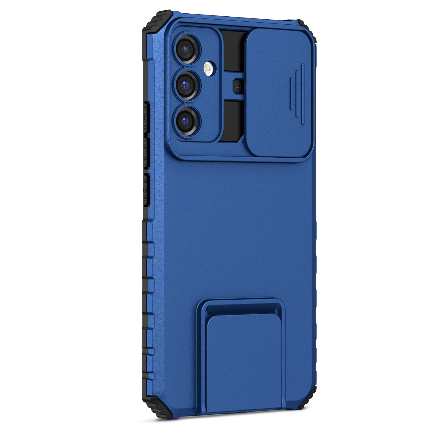 For Samsung Galaxy A34 5G Kickstand Phone Case PC + TPU Phone Protector with Slide Camera Cover
