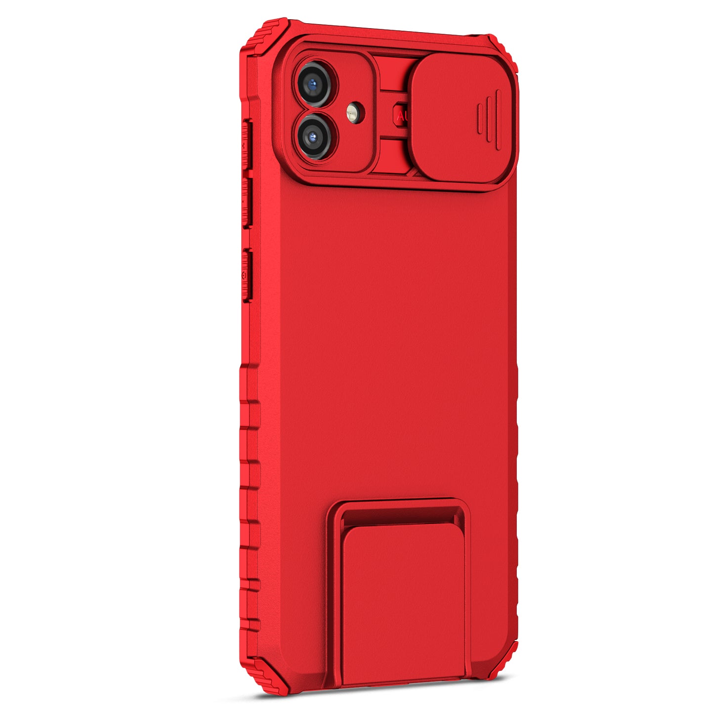 Kickstand Case for Samsung Galaxy A04 4G (164.4 x 76.3 x 9.1 mm) PC + TPU Phone Protector with Slide Camera Cover