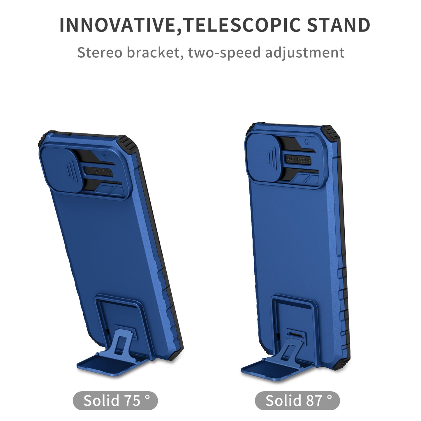 Kickstand Case for Samsung Galaxy A04 4G (164.4 x 76.3 x 9.1 mm) PC + TPU Phone Protector with Slide Camera Cover