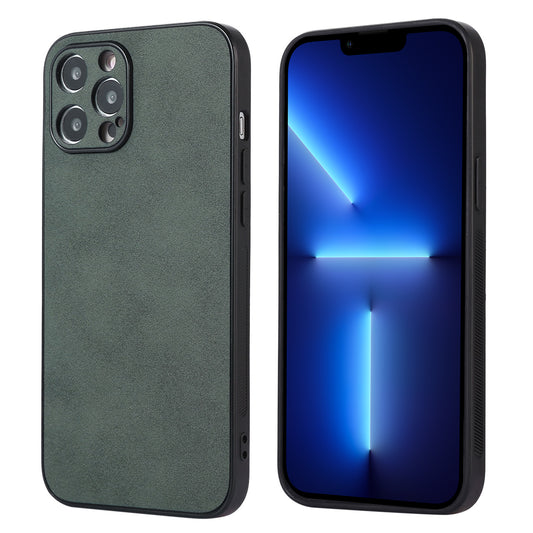 Phone Cover for iPhone 13 Pro Max 6.7 inch PU Leather Coated TPU Protective Case