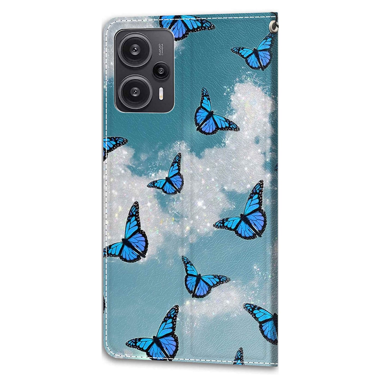 PU Leather Flip Cover for Xiaomi Redmi Note 12 Turbo / Poco F5 5G ,  Pattern Printed Card Holder Stand Phone Case