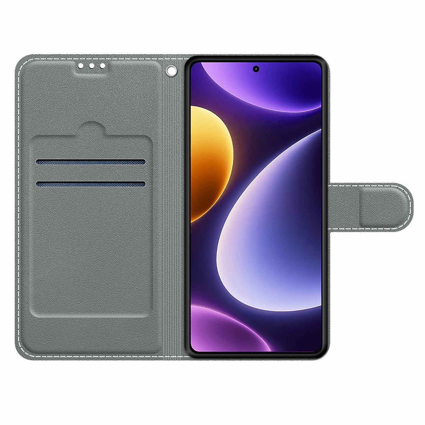 PU Leather Flip Cover for Xiaomi Redmi Note 12 Turbo / Poco F5 5G ,  Pattern Printed Card Holder Stand Phone Case