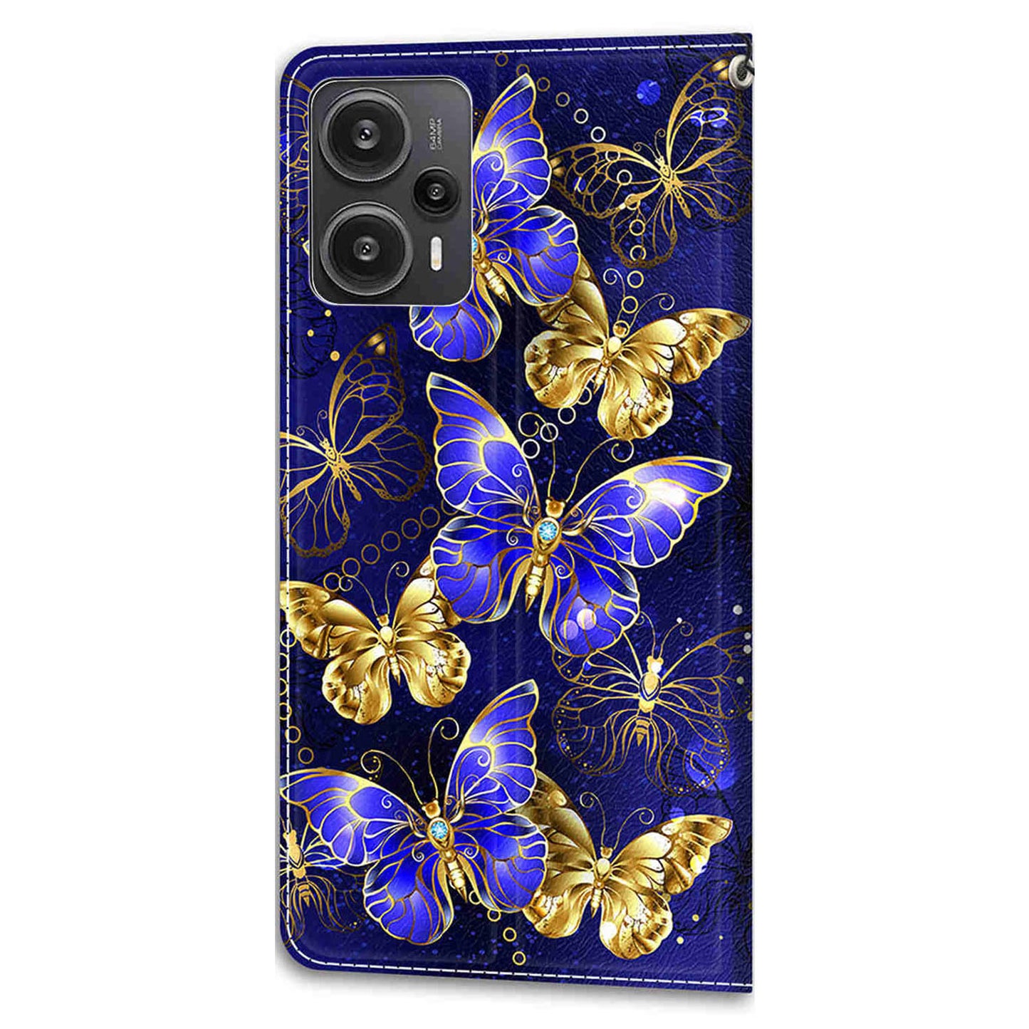 PU Leather Flip Cover for Xiaomi Redmi Note 12 Turbo / Poco F5 5G ,  Pattern Printed Card Holder Stand Phone Case