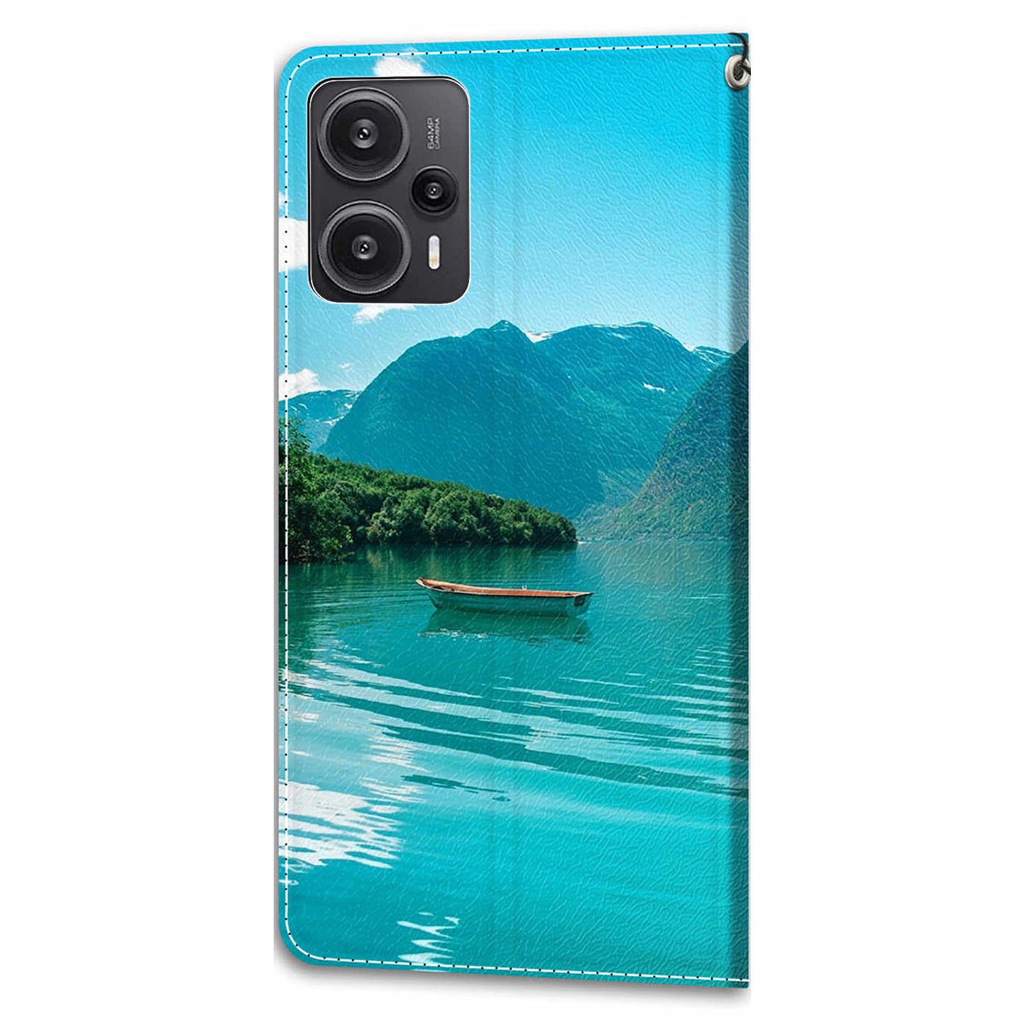 PU Leather Flip Cover for Xiaomi Redmi Note 12 Turbo / Poco F5 5G ,  Pattern Printed Card Holder Stand Phone Case