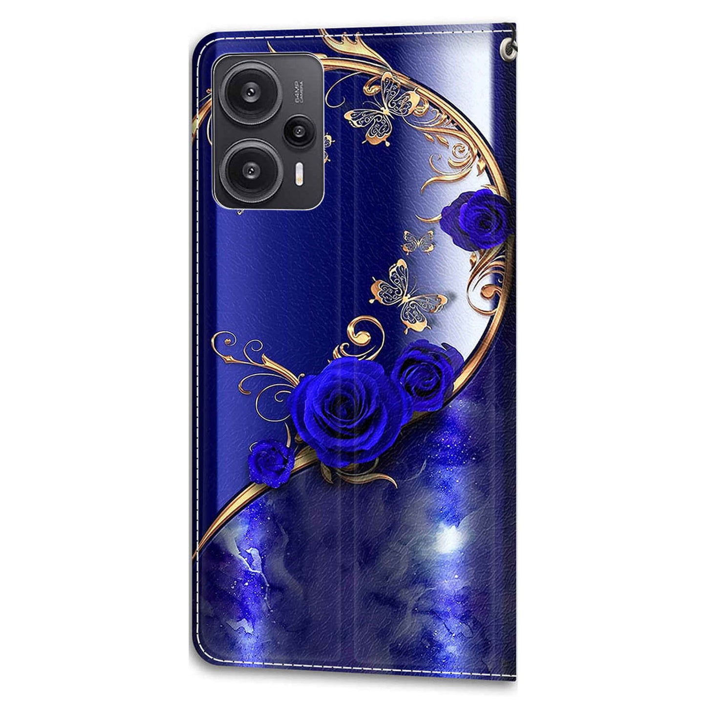 PU Leather Flip Cover for Xiaomi Redmi Note 12 Turbo / Poco F5 5G ,  Pattern Printed Card Holder Stand Phone Case
