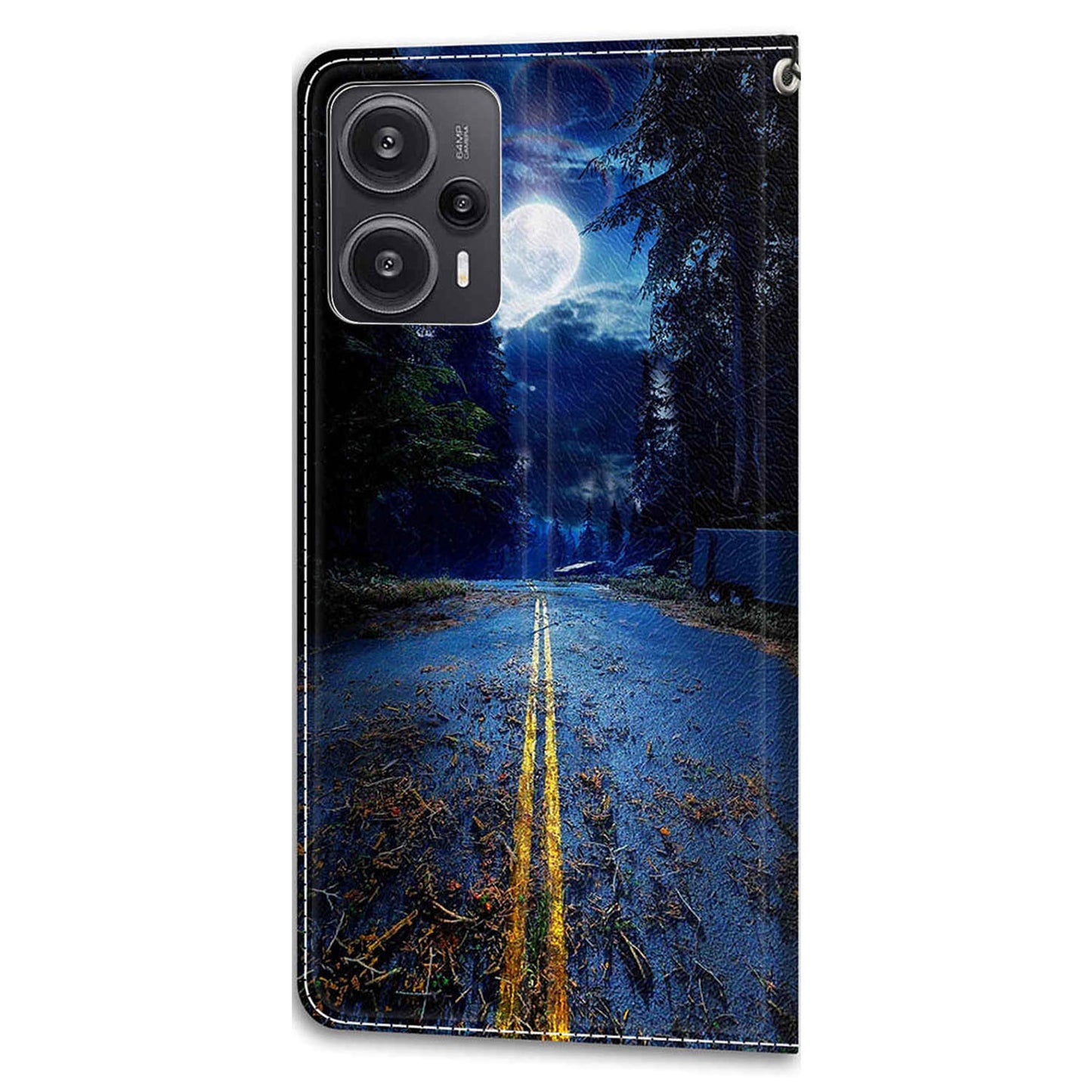 PU Leather Flip Cover for Xiaomi Redmi Note 12 Turbo / Poco F5 5G ,  Pattern Printed Card Holder Stand Phone Case