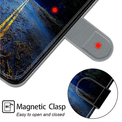 PU Leather Flip Cover for Xiaomi Redmi Note 12 Turbo / Poco F5 5G ,  Pattern Printed Card Holder Stand Phone Case