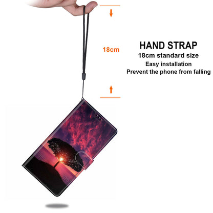 For Xiaomi Redmi Note 12S 4G Pattern Printed PU Leather Cover Card Holder Stand Magnetic Phone Case with Strap