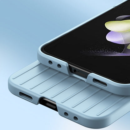 For Samsung Galaxy Z Flip5 5G Shockproof Case Striped Design Phone Case Anti-Fall Hard PC Cover