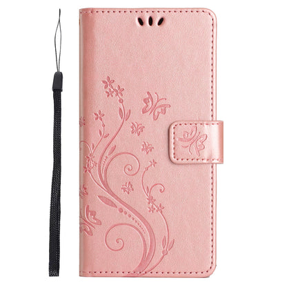 For Google Pixel 8 Pro Imprinted Butterfly Pattern Phone Shell Wallet Stand PU Leather Phone Cover Case