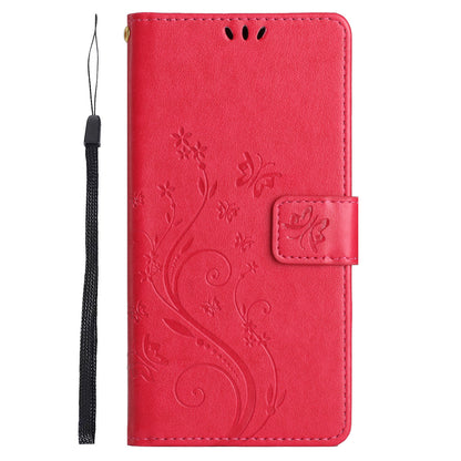 For Google Pixel 8 Pro Imprinted Butterfly Pattern Phone Shell Wallet Stand PU Leather Phone Cover Case