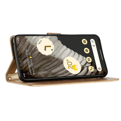For Google Pixel 8 Pro Imprinted Butterfly Pattern Phone Shell Wallet Stand PU Leather Phone Cover Case