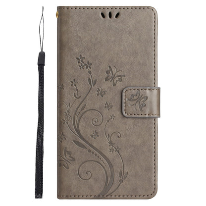 For Google Pixel 8 Pro Imprinted Butterfly Pattern Phone Shell Wallet Stand PU Leather Phone Cover Case