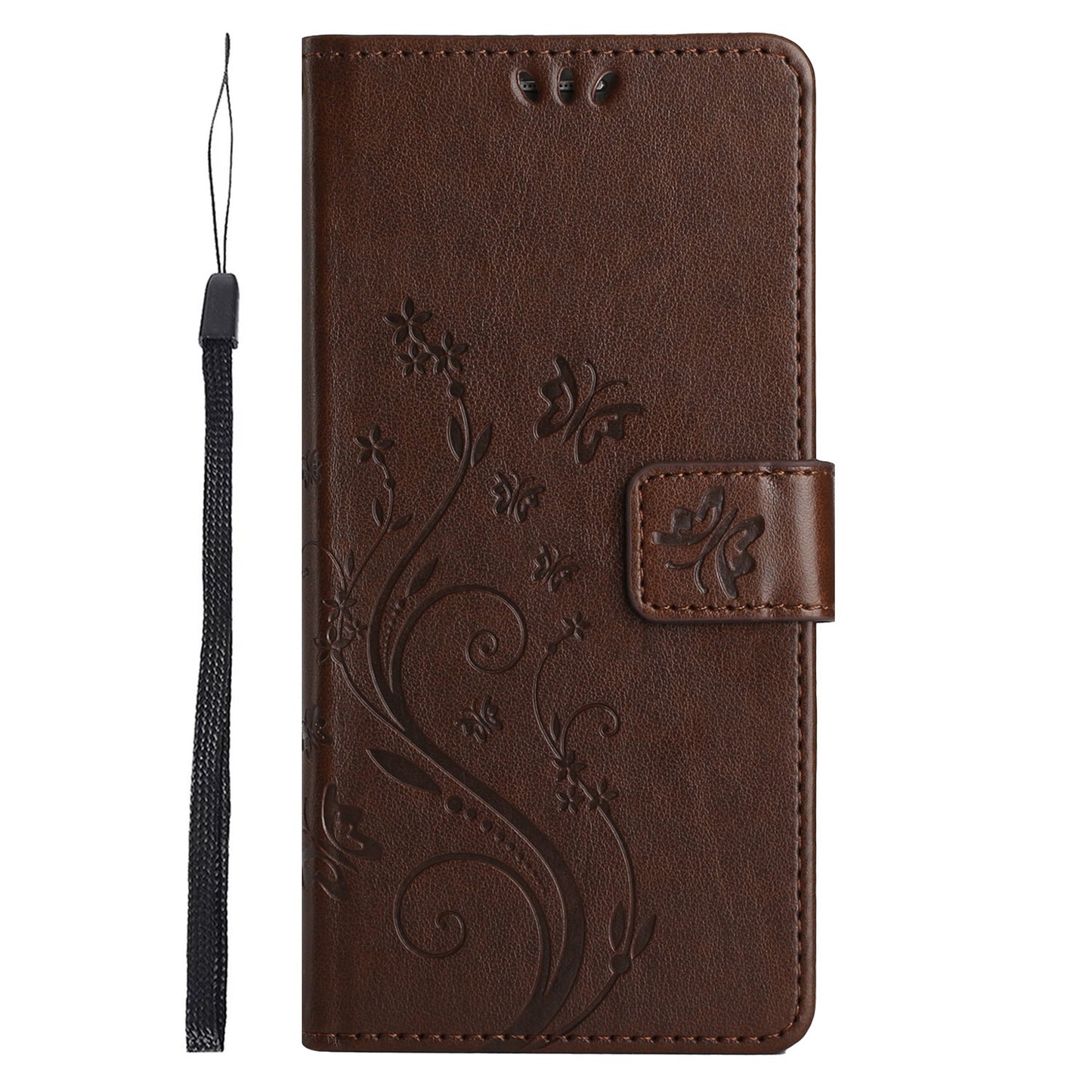 For Google Pixel 8 Pro Imprinted Butterfly Pattern Phone Shell Wallet Stand PU Leather Phone Cover Case