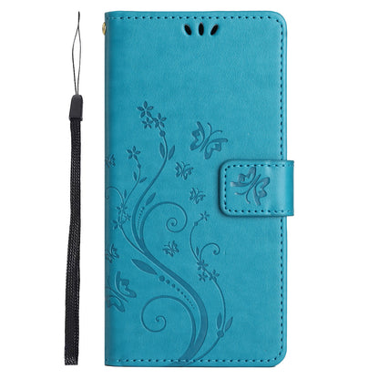For Google Pixel 8 Pro Imprinted Butterfly Pattern Phone Shell Wallet Stand PU Leather Phone Cover Case