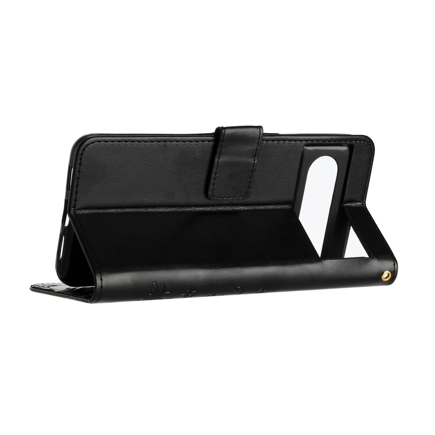 For Google Pixel 8 Pro Imprinted Butterfly Pattern Phone Shell Wallet Stand PU Leather Phone Cover Case