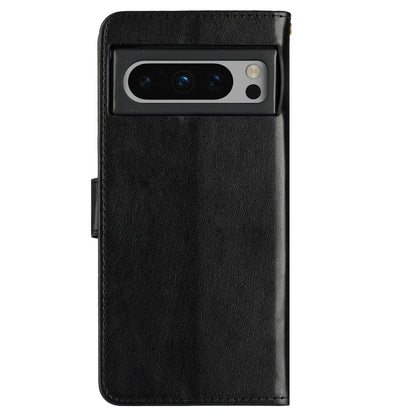 For Google Pixel 8 Pro Imprinted Butterfly Pattern Phone Shell Wallet Stand PU Leather Phone Cover Case