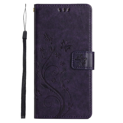 For Google Pixel 8 Pro Imprinted Butterfly Pattern Phone Shell Wallet Stand PU Leather Phone Cover Case