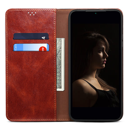 For Xiaomi 13 Lite / Civi 2 5G PU Leather Phone Wallet Case Waxy Crazy Horse Texture Stand Cover