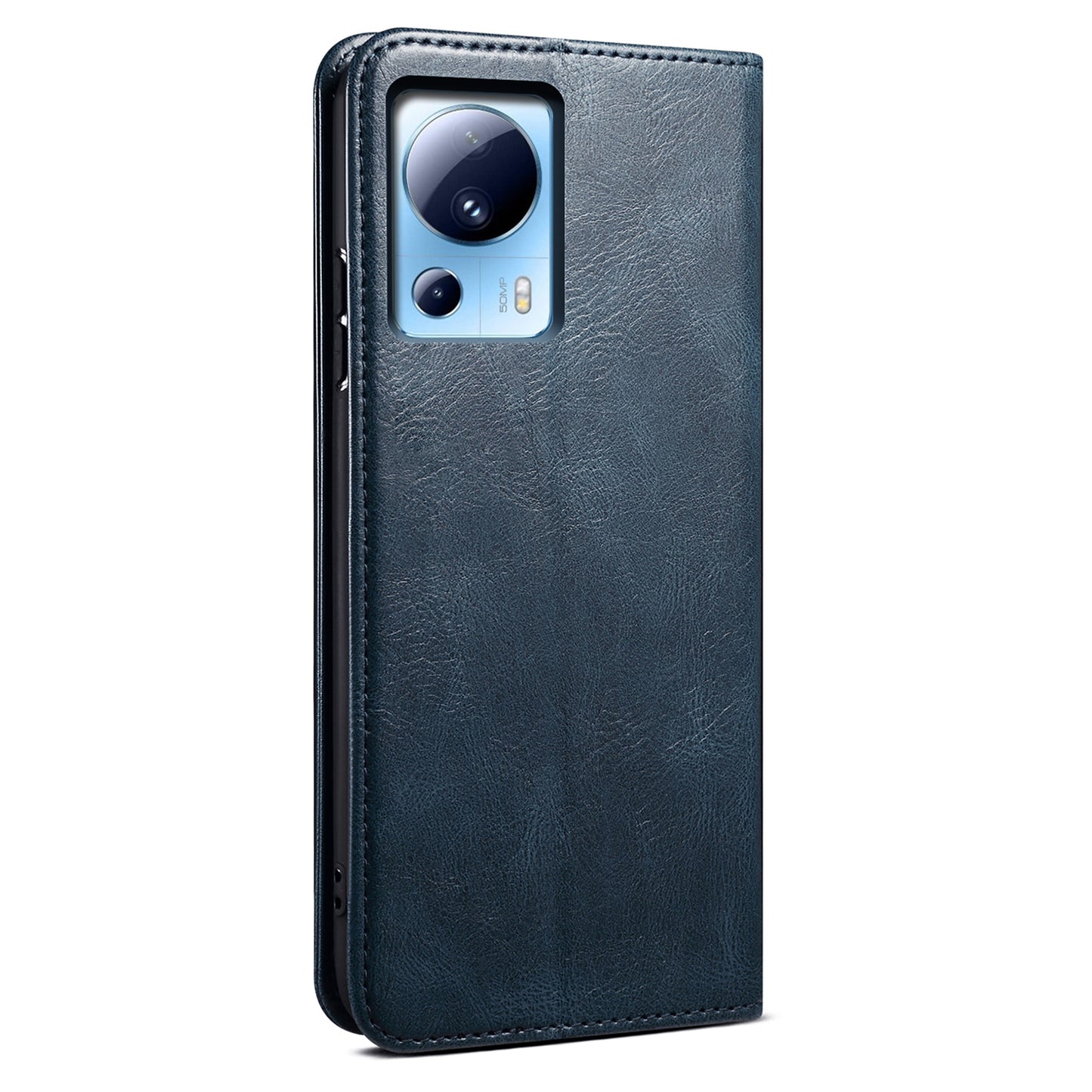 For Xiaomi 13 Lite / Civi 2 5G PU Leather Phone Wallet Case Waxy Crazy Horse Texture Stand Cover