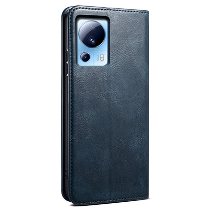 For Xiaomi 13 Lite / Civi 2 5G PU Leather Phone Wallet Case Waxy Crazy Horse Texture Stand Cover